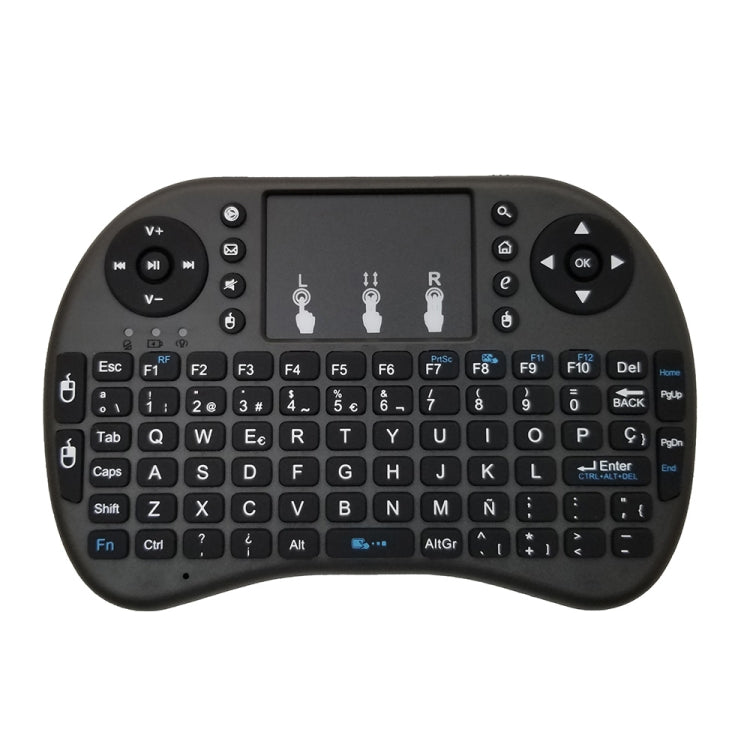 Support Language: Spanish i8 Air Mouse Wireless Keyboard with Touchpad for Android TV Box & Smart TV & PC Tablet & Xbox360 & PS3 & HTPC/IPTV Support Language: Spanish i8 Air Mouse Wireless Keyboard with Touchpad for Android TV Box & Smart TV & PC Tablet & Xbox360 & PS3 & HTPC/IPTV