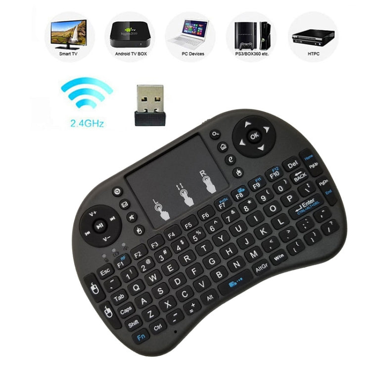 Support Language: English i8 Air Mouse Wireless Keyboard with Touchpad for Android TV Box & Smart TV & PC Tablet & Xbox360 & PS3 & HTPC/IPTV Support Language: English i8 Air Mouse Wireless Keyboard with Touchpad for Android TV Box & Smart TV & PC Tablet & Xbox360 & PS3 & HTPC/IPTV