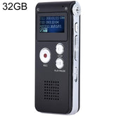 SK012 32GB Smart Noise Reduction HD Voice Recording Pen, Black 32GB