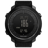 NORTH EDGE Multi-function Waterproof Outdoor Sports Electronic Smart Watch, Support Humidity Measurement / Weather Forecast / Speed Measurement, Style: Nylon Strap