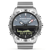 North Edge GAVIA Men Outdoor Sport 50m Waterproof Smart Digital Watch Diving Watch, Support Barometer & Pedometer