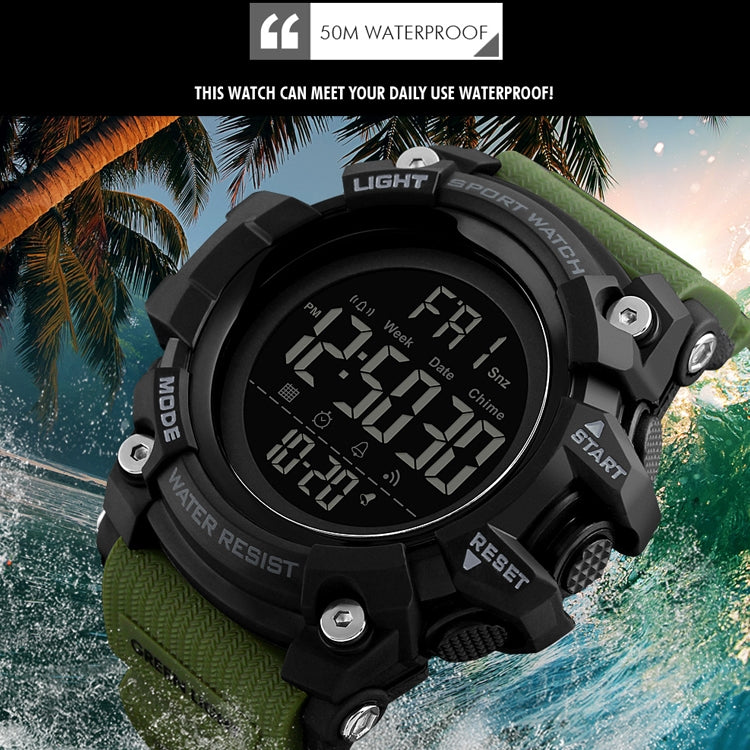 SKMEI 1384 Multifunctional Men Outdoor Fashion Noctilucent Waterproof LED Digital Watch SKMEI 1384 Multifunctional Men Outdoor Fashion Noctilucent Waterproof LED Digital Watch
