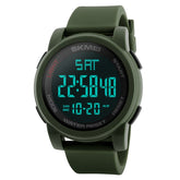 SKMEI 1257 Men Fashionable Outdoor 50m Waterproof Digital Watch Sports Wrist Watch