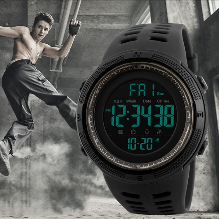 SKMEI 1251 Men Fashionable Outdoor 50m Waterproof Sports Watch Digital Watch with PU Watchband SKMEI 1251 Men Fashionable Outdoor 50m Waterproof Sports Watch Digital Watch with PU Watchband