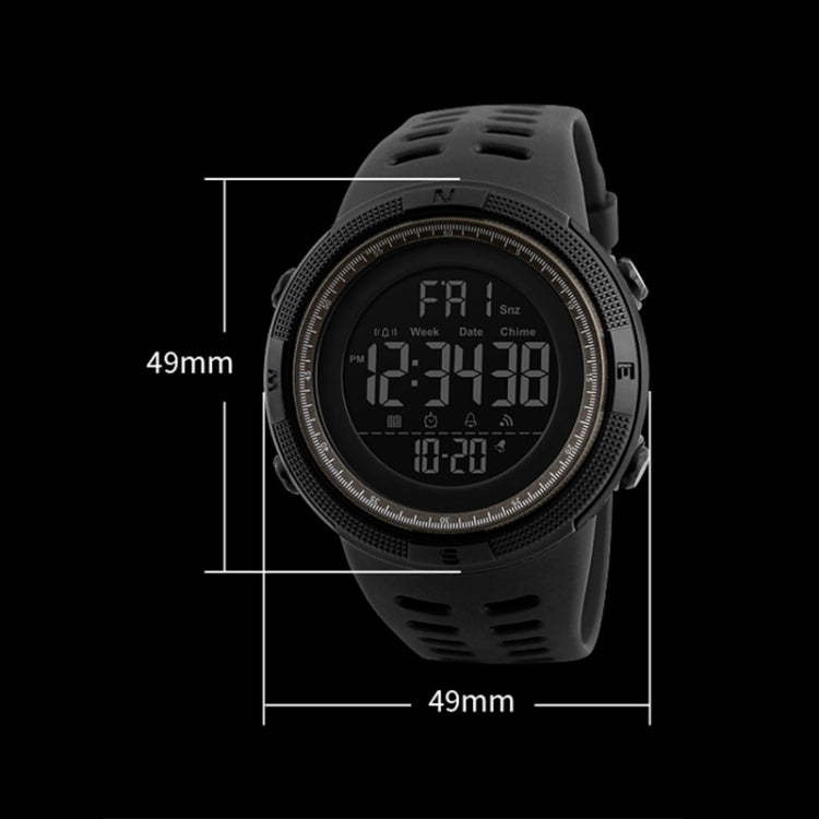 SKMEI 1251 Men Fashionable Outdoor 50m Waterproof Sports Watch Digital Watch with PU Watchband SKMEI 1251 Men Fashionable Outdoor 50m Waterproof Sports Watch Digital Watch with PU Watchband
