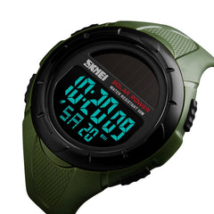 SKMEI 1405 Fashion Solar Power Outdoor Sports Watch Multifunctional 50m Waterproof Men Digital Watch