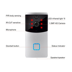 VESAFE Home VS-M2 HD 720P Security Camera Smart WiFi Video Doorbell Intercom, Support TF Card & Night Vision & PIR Detection APP for IOS and Android