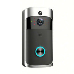 M4 720P Smart WIFI Ultra Low Power Video PIR Visual Doorbell with 3 Battery Slots,Support Mobile Phone Remote Monitoring & Night Vision & 166 Degree Wide-angle Camera Lens