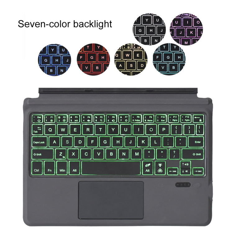 1087D Magnetic Colorful Backlight Bluetooth V3.0 Keyboard with Touchpad for Microsoft Surface GO 1087D Magnetic Colorful Backlight Bluetooth V3.0 Keyboard with Touchpad for Microsoft Surface GO