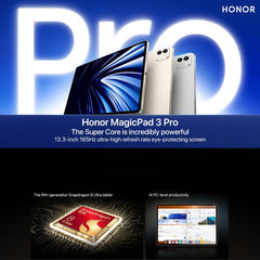Honor MagicPad3 Pro 13.3 inch WiFi Tablet PC, 12GB+256GB MagicOS 10.0 Qualcomm Snapdragon 8 Lite Gen5 Octa Core