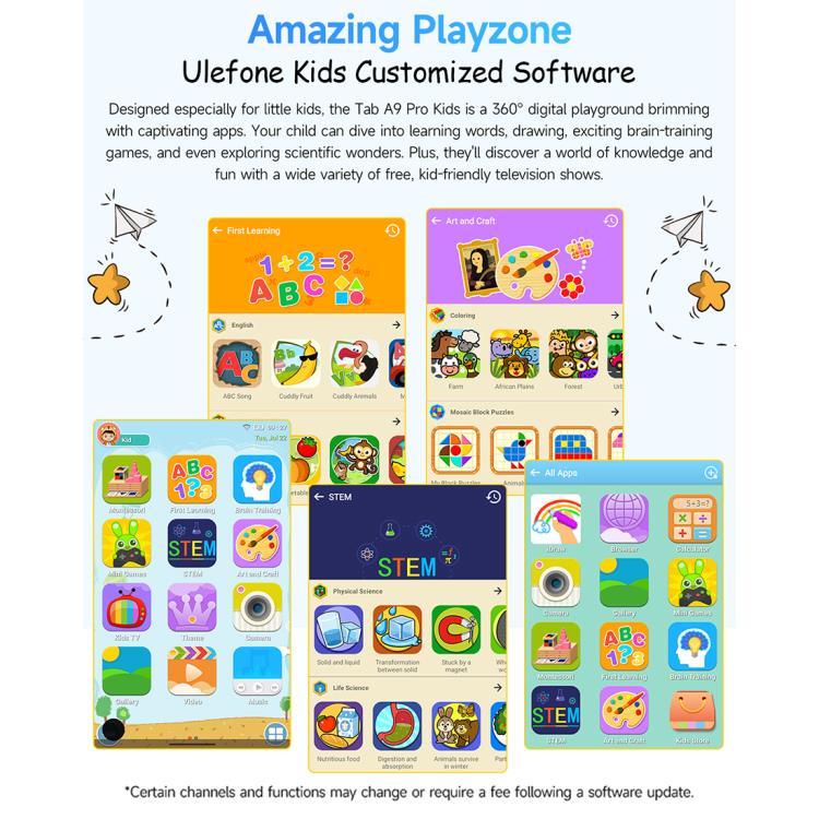 Ulefone Tab A10 Pro Kids Tablet PC, 6GB+128GB, 8.68 inch Android 15 MediaTek Helio G91 Octa Core 4G Network, EU Plug Ulefone Tab A10 Pro Kids Tablet PC, 6GB+128GB, 8.68 inch Android 15 MediaTek Helio G91 Octa Core 4G Network, EU Plug