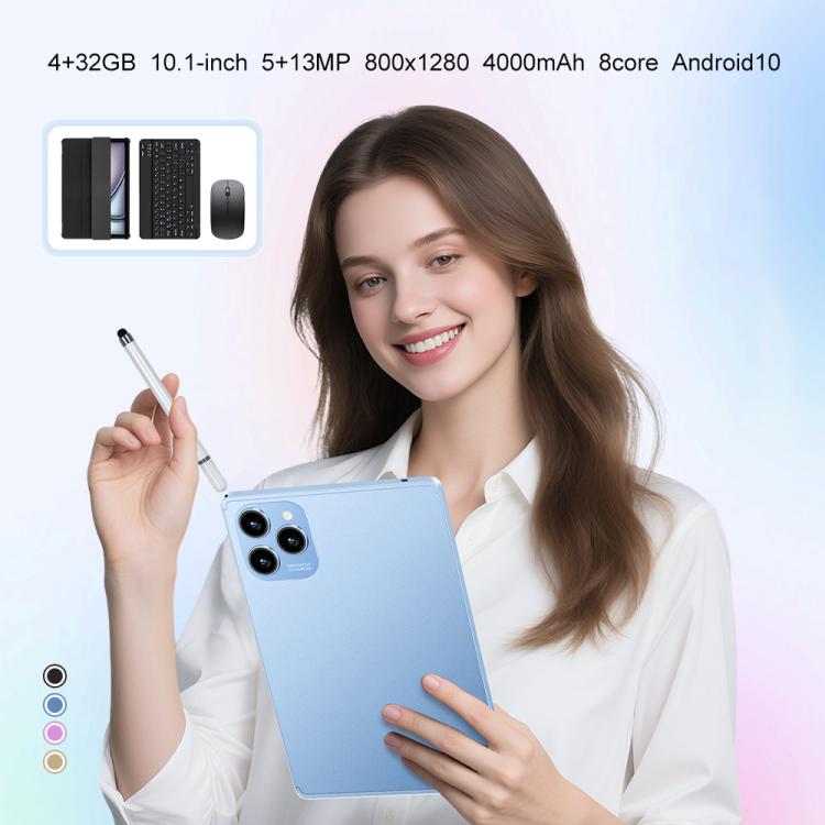 Pad 8 Pro 10.1 inch 4G LTE Tablet PC Combo Set, 4GB+32GB, Android 10 MT6755 Octa Core, with Keyboard / Mouse / Leather Case, EU Plug Pad 8 Pro 10.1 inch 4G LTE Tablet PC Combo Set, 4GB+32GB, Android 10 MT6755 Octa Core, with Keyboard / Mouse / Leather Case, EU Plug