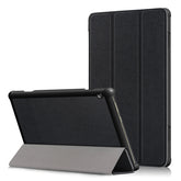 3-folding Custer Texture Deformation Flip Leather Case for Lenovo Tab M10 TB-X605F / X505F
