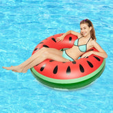 Inflatable Watermelon Shaped Swimming Ring, Inflated Size: 114 x 114cm, Watermelon Ring