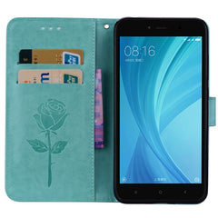 For Xiaomi  Redmi Note 5A Pro / Prime Roses Pressed Flowers Pattern Flip Leather Case with Holder & Card Slots & Wallet