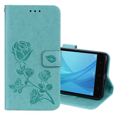 For Xiaomi  Redmi Note 5A Pro / Prime Roses Pressed Flowers Pattern Flip Leather Case with Holder & Card Slots & Wallet
