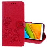 For Xiaomi Redmi 5 Rose Embossed Horizontal Flip Environmental PU Leather Case with Holder & Card Slots & Wallet