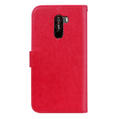 Rose Embossed Horizontal Flip PU Leather Case for Xiaomi Pocophone F1 , with Holder & Card Slots & Wallet