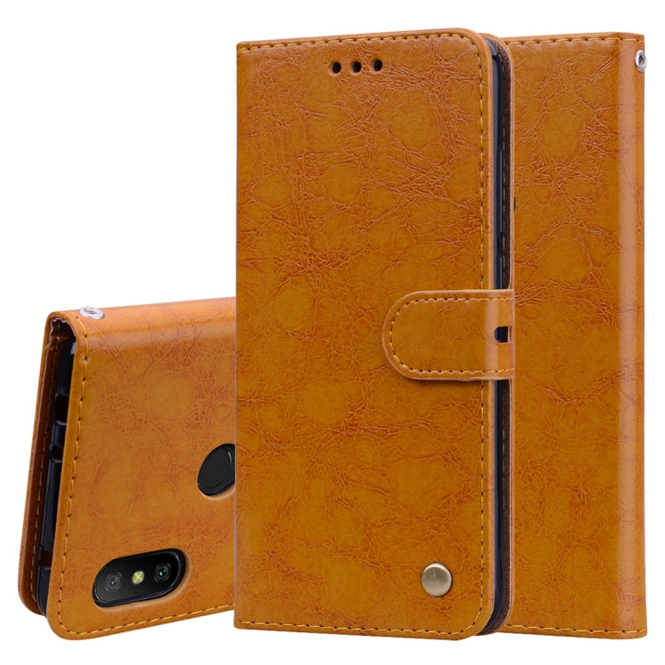 Business Style Oil Wax Texture Horizontal Flip Leather Case for Xiaomi Redmi Note 6 Pro, with Holder & Card Slots & Wallet Business Style Oil Wax Texture Horizontal Flip Leather Case for Xiaomi Redmi Note 6 Pro, with Holder & Card Slots & Wallet