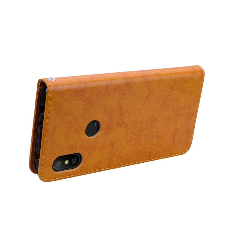 Business Style Oil Wax Texture Horizontal Flip Leather Case for Xiaomi Redmi Note 6 Pro, with Holder & Card Slots & Wallet Business Style Oil Wax Texture Horizontal Flip Leather Case for Xiaomi Redmi Note 6 Pro, with Holder & Card Slots & Wallet