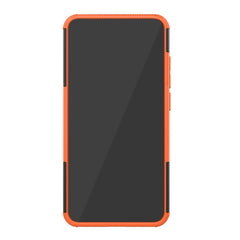 Shockproof PC + TPU Tire Pattern Case for Xiaomi Mi 8 Lite, with Holder, For Xiaomi Mi 8 Lite