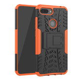 Shockproof PC + TPU Tire Pattern Case for Xiaomi Mi 8 Lite, with Holder, For Xiaomi Mi 8 Lite