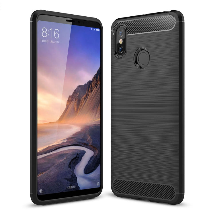 Brushed Texture Carbon Fiber Shockproof TPU Case for Xiaomi Mi Max 3, For Xiaomi Mi Max 3 Brushed Texture Carbon Fiber Shockproof TPU Case for Xiaomi Mi Max 3, For Xiaomi Mi Max 3