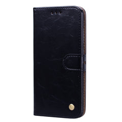 Business Style Oil Wax Texture Horizontal Flip Leather Case for Xiaomi Mi 8, with Holder & Card Slots & Wallet