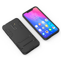 Shockproof PC + TPU Case for Xiaomi Pocophone F1, with Holder, Xiaomi Pocophone F1