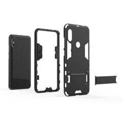 Shockproof PC + TPU Case for Xiaomi Redmi Note 6, with Holder, Xiaomi Redmi Note 6