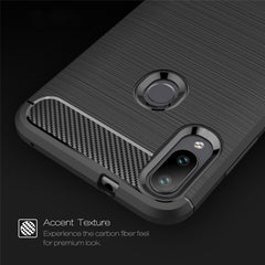 Brushed Texture Carbon Fiber TPU Case for Xiaomi Mi Play, For Xiaomi Mi Play