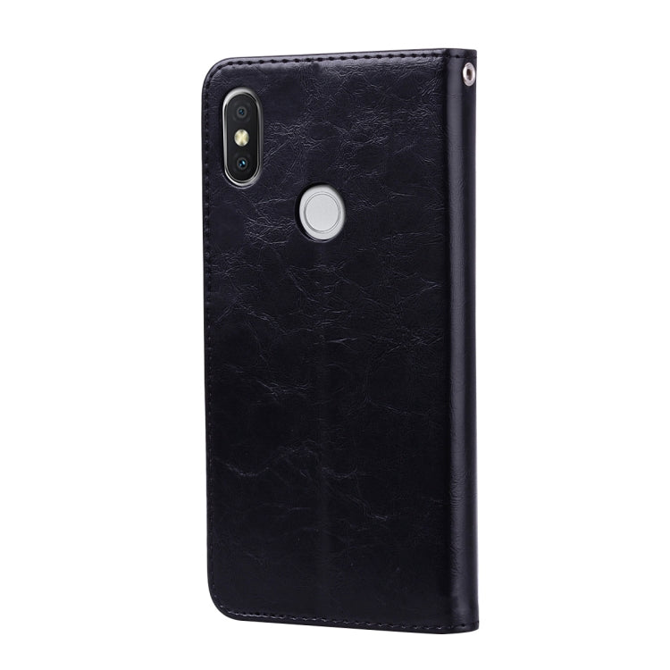 Business Style Oil Wax Texture Horizontal Flip Leather Case for Xiaomi Redmi S2, with Holder & Card Slots & Wallet Business Style Oil Wax Texture Horizontal Flip Leather Case for Xiaomi Redmi S2, with Holder & Card Slots & Wallet