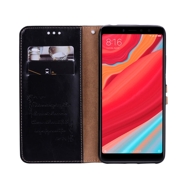 Business Style Oil Wax Texture Horizontal Flip Leather Case for Xiaomi Redmi S2, with Holder & Card Slots & Wallet Business Style Oil Wax Texture Horizontal Flip Leather Case for Xiaomi Redmi S2, with Holder & Card Slots & Wallet