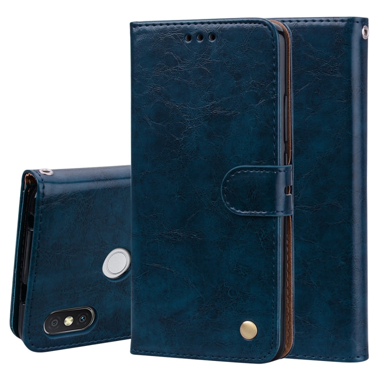Business Style Oil Wax Texture Horizontal Flip Leather Case for Xiaomi Redmi S2, with Holder & Card Slots & Wallet Business Style Oil Wax Texture Horizontal Flip Leather Case for Xiaomi Redmi S2, with Holder & Card Slots & Wallet