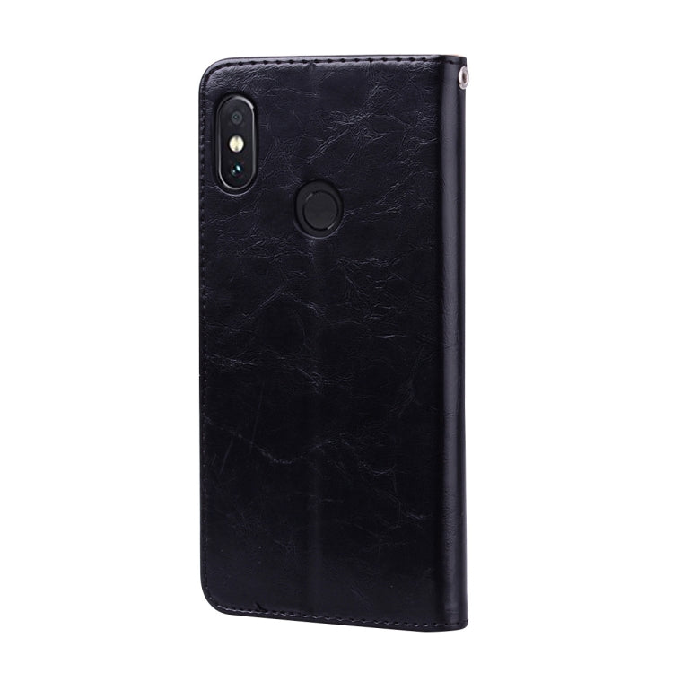 Business Style Oil Wax Texture Horizontal Flip Leather Case for Xiaomi Redmi Note 5 Pro, with Holder & Card Slots & Wallet Business Style Oil Wax Texture Horizontal Flip Leather Case for Xiaomi Redmi Note 5 Pro, with Holder & Card Slots & Wallet