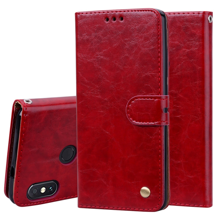 Business Style Oil Wax Texture Horizontal Flip Leather Case for Xiaomi Redmi Note 5 Pro, with Holder & Card Slots & Wallet Business Style Oil Wax Texture Horizontal Flip Leather Case for Xiaomi Redmi Note 5 Pro, with Holder & Card Slots & Wallet