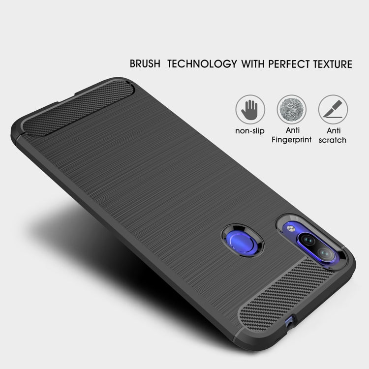 Brushed Texture Carbon Fiber TPU Case for Xiaomi Redmi Note 7 / Redmi Note 7 Pro, For Redmi Note 7 Brushed Texture Carbon Fiber TPU Case for Xiaomi Redmi Note 7 / Redmi Note 7 Pro, For Redmi Note 7