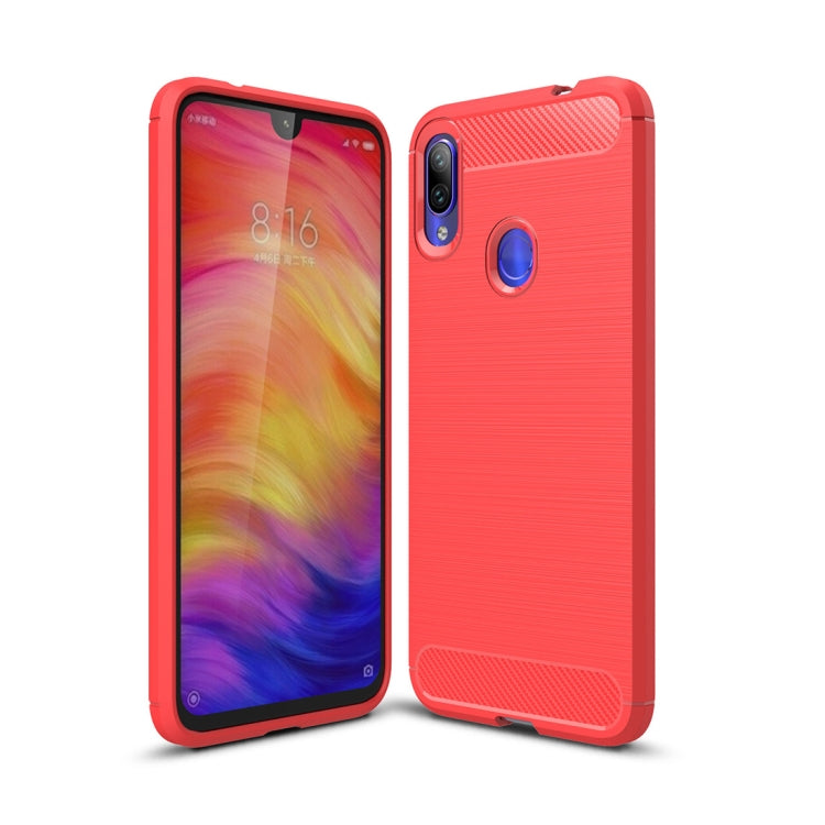 Brushed Texture Carbon Fiber TPU Case for Xiaomi Redmi Note 7 / Redmi Note 7 Pro, For Redmi Note 7 Brushed Texture Carbon Fiber TPU Case for Xiaomi Redmi Note 7 / Redmi Note 7 Pro, For Redmi Note 7