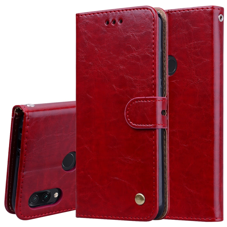 Business Style Oil Wax Texture Horizontal Flip Leather Case for Xiaomi Redmi Note7, with Holder & Card Slots & Wallet Business Style Oil Wax Texture Horizontal Flip Leather Case for Xiaomi Redmi Note7, with Holder & Card Slots & Wallet