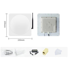 Industrial UHF RFID Long Range Integrated Reader Built-in 9dBi Antenna, Style: with WiFi Communication