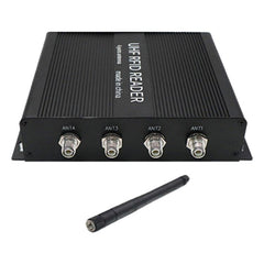 RFID 4-Channel UHF Long-Range Reader with Antenna, Industrial Access Control & Warehouse Management RFID Reader / Writer