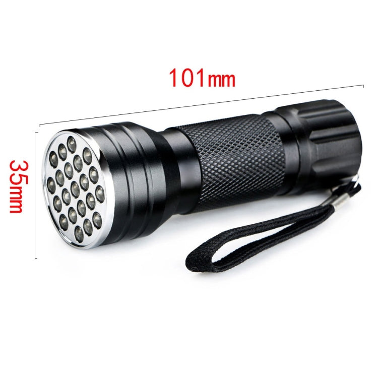 UV 21 LEDs 395NM Ultra Violet Torch LED Flashlight Light Lamp Detector for Dog Urine Pet Stains UV 21 LEDs 395NM Ultra Violet Torch LED Flashlight Light Lamp Detector for Dog Urine Pet Stains