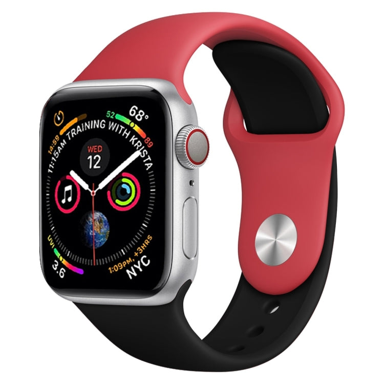 Double Colors Silicone Watch Band for Apple Watch Series 3 & 2 & 1 38mm (White+Red) Double Colors Silicone Watch Band for Apple Watch Series 3 & 2 & 1 38mm (White+Red)