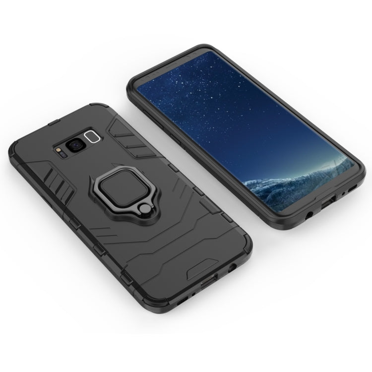 PC + TPU Shockproof Protective Case for Galaxy S8+, with Magnetic Ring Holder PC + TPU Shockproof Protective Case for Galaxy S8+, with Magnetic Ring Holder