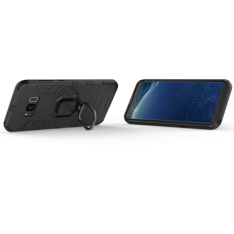 PC + TPU Shockproof Protective Case for Galaxy S8+, with Magnetic Ring Holder PC + TPU Shockproof Protective Case for Galaxy S8+, with Magnetic Ring Holder