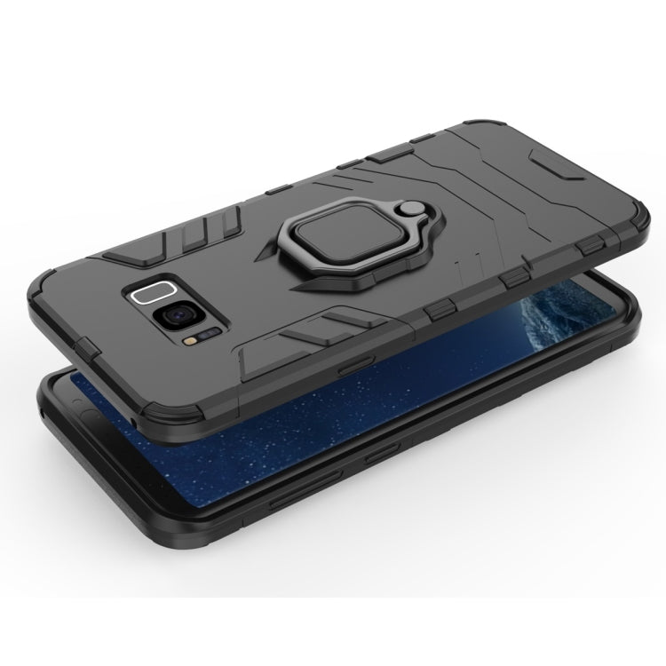 PC + TPU Shockproof Protective Case for Galaxy S8+, with Magnetic Ring Holder PC + TPU Shockproof Protective Case for Galaxy S8+, with Magnetic Ring Holder