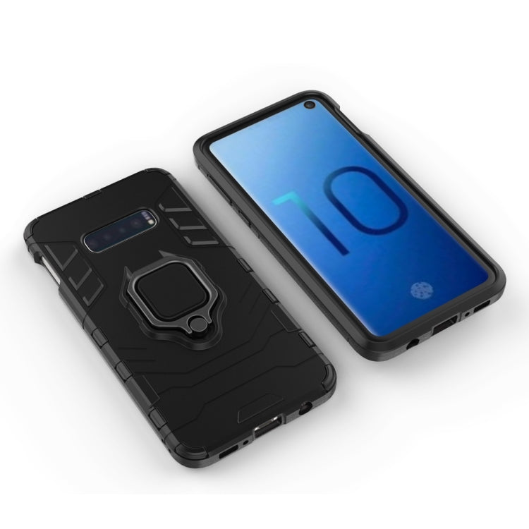 PC + TPU Shockproof Protective Case for Galaxy S10e, with Magnetic Ring Holder PC + TPU Shockproof Protective Case for Galaxy S10e, with Magnetic Ring Holder