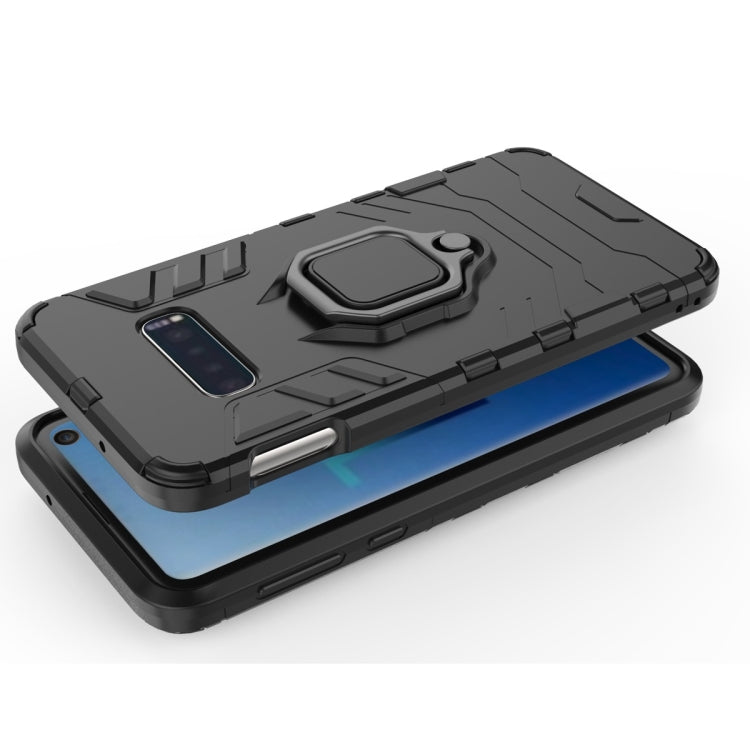 PC + TPU Shockproof Protective Case for Galaxy S10e, with Magnetic Ring Holder PC + TPU Shockproof Protective Case for Galaxy S10e, with Magnetic Ring Holder