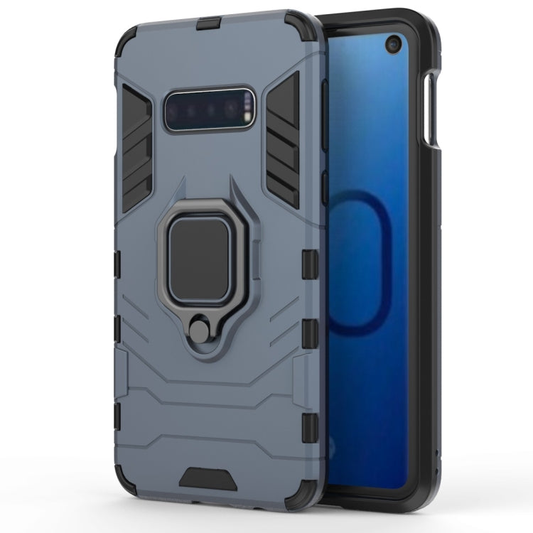 PC + TPU Shockproof Protective Case for Galaxy S10e, with Magnetic Ring Holder PC + TPU Shockproof Protective Case for Galaxy S10e, with Magnetic Ring Holder