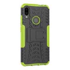 Tire Texture TPU+PC Shockproof Phone Case for Xiaomi Redmi Note 7, with Holder